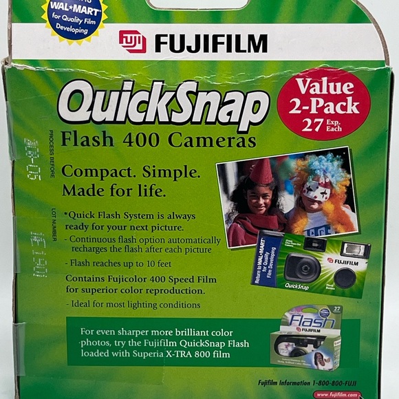 Fujifilm QuickSnap Flash 35mm Single Use Camera New🌟1 in box🌟 - Picture 2 of 2